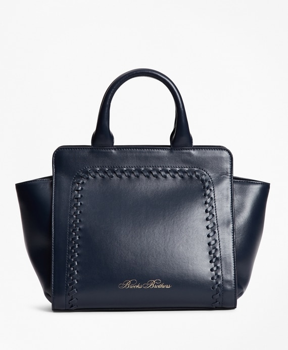 Leather Mini Tote Bag - Brooks Brothers Outlet