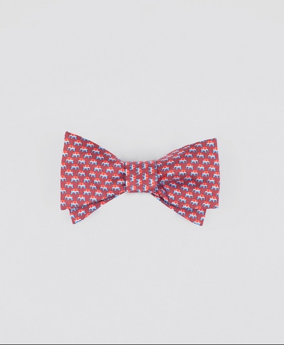 Elephant-Patterned Bow Tie - Brooks Brothers Outlet