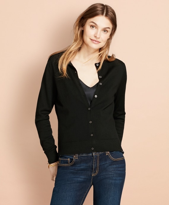 Merino Wool Cardigan - Brooks Brothers Outlet