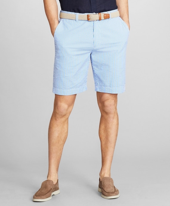 Stripe Seersucker Shorts - Brooks Brothers Outlet