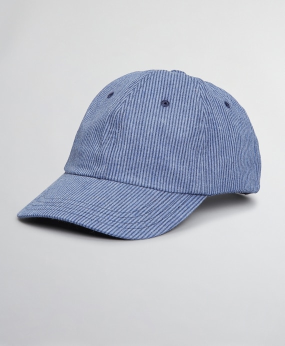 Seersucker Baseball Cap - Brooks Brothers Outlet