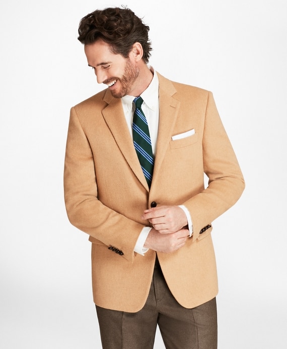 Regent Fit Camel Hair Sport Coat - Brooks Brothers Outlet