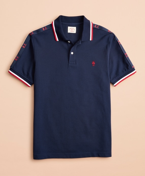 Cotton Pique Initial Polo Shirt - Brooks Brothers Outlet