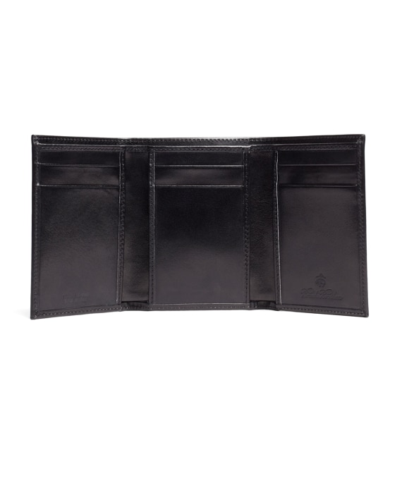 French Calfskin Trifold Wallet - Brooks Brothers Outlet