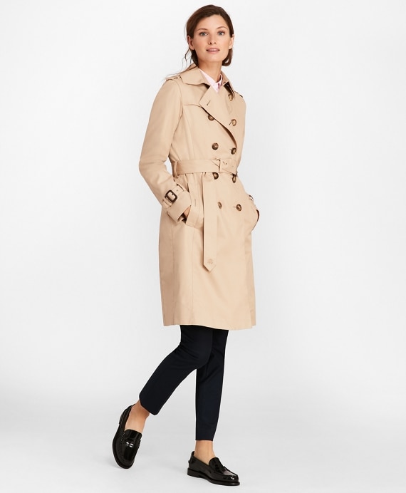 Double-Breasted Trench Coat - Brooks Brothers Outlet
