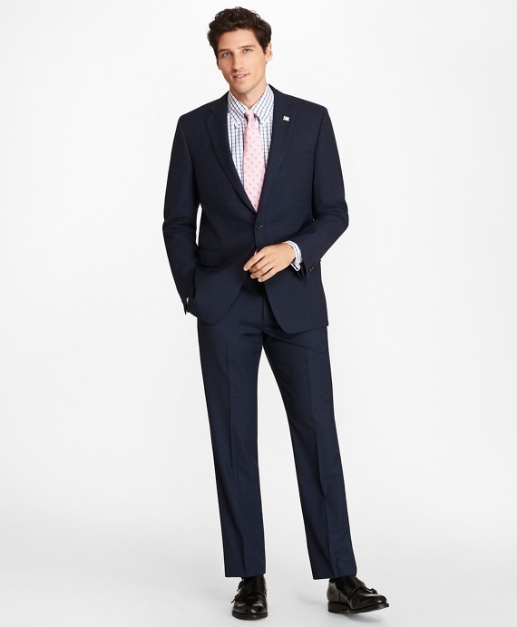 Regent Fit Textured Weave 1818 Suit - Brooks Brothers Outlet
