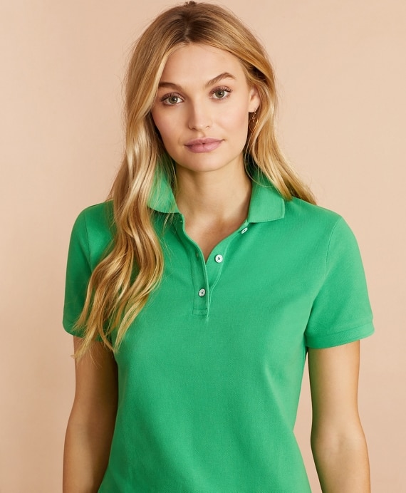 Garment-Dyed Pique Polo - Brooks Brothers Outlet