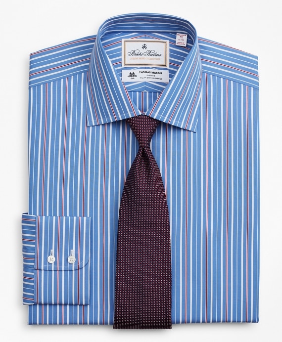 Luxury Collection Madison Classic-Fit Dress Shirt, Franklin Spread Collar Multi-Stripe - Brooks Brothers Outlet