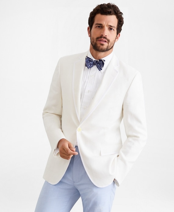 Regent Fit Linen Tuxedo Jacket - Brooks Brothers Outlet