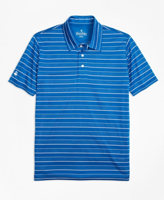 Performance Series Bird's-Eye Stripe Polo Shirt - Brooks Brothers Factory Outlet