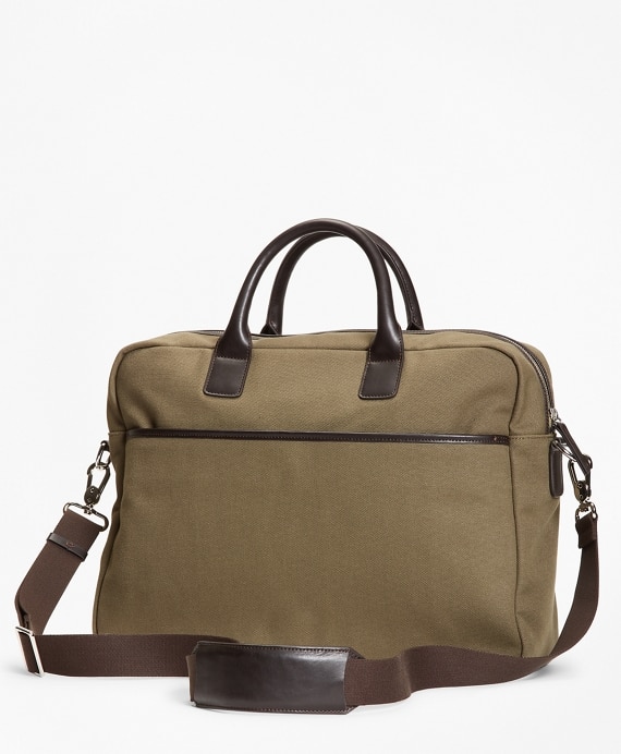 Canvas Briefcase - Brooks Brothers Outlet