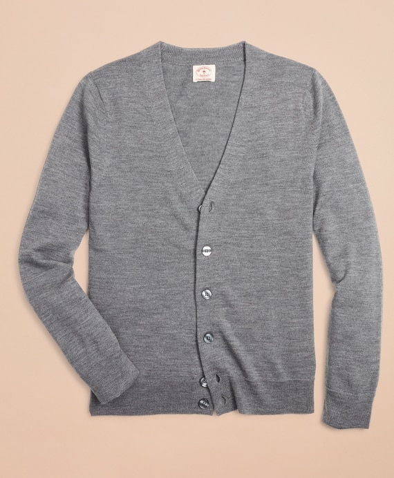 Merino Wool Cardigan - Brooks Brothers Factory Outlet