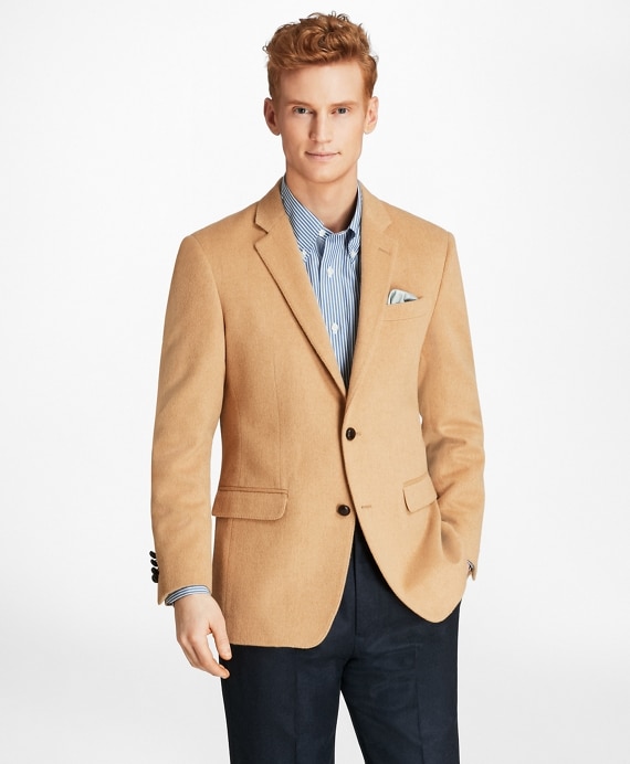 Milano Fit Camel Hair Sport Coat - Brooks Brothers Outlet