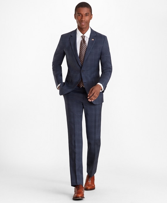 Milano Fit Plaid 1818 Suit - Brooks Brothers Outlet
