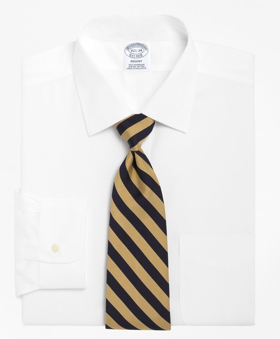 Regent Fitted Dress Shirt, Spread Collar - Brooks Brothers Outlet