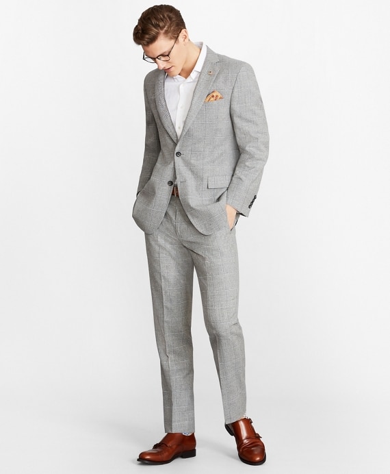 Regent Fit Multi-Plaid 1818 Suit - Brooks Brothers Outlet
