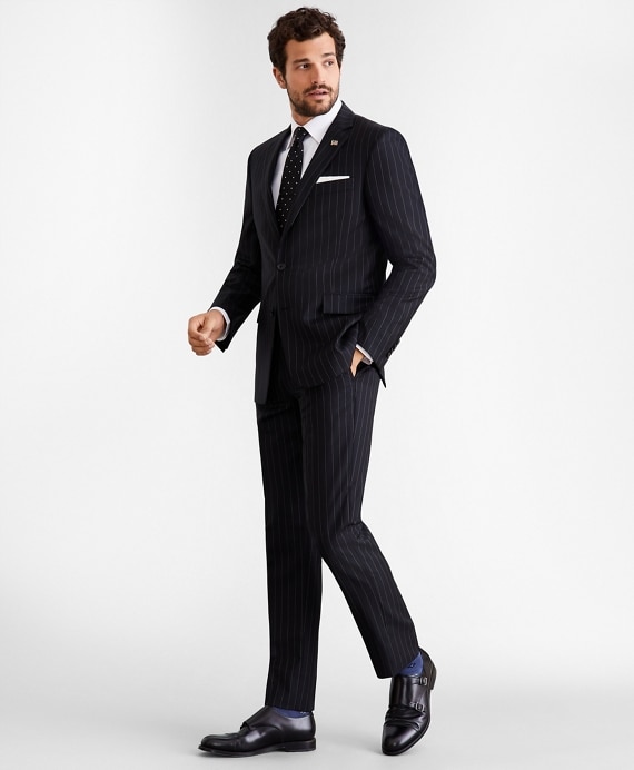 Regent Fit Two-Button Stripe 1818 Suit - Brooks Brothers Outlet