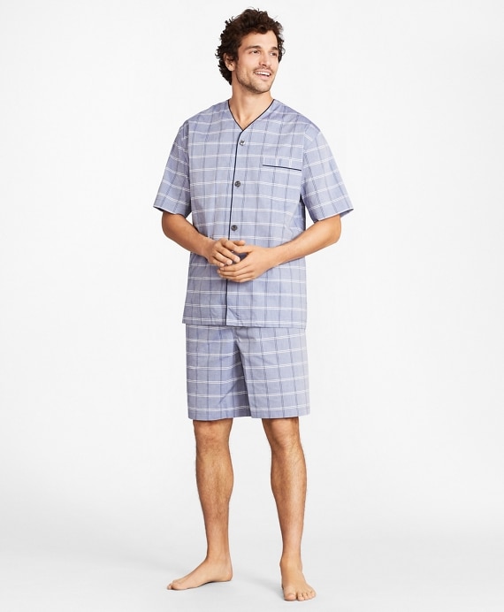 Plaid Short Pajamas - Brooks Brothers Outlet