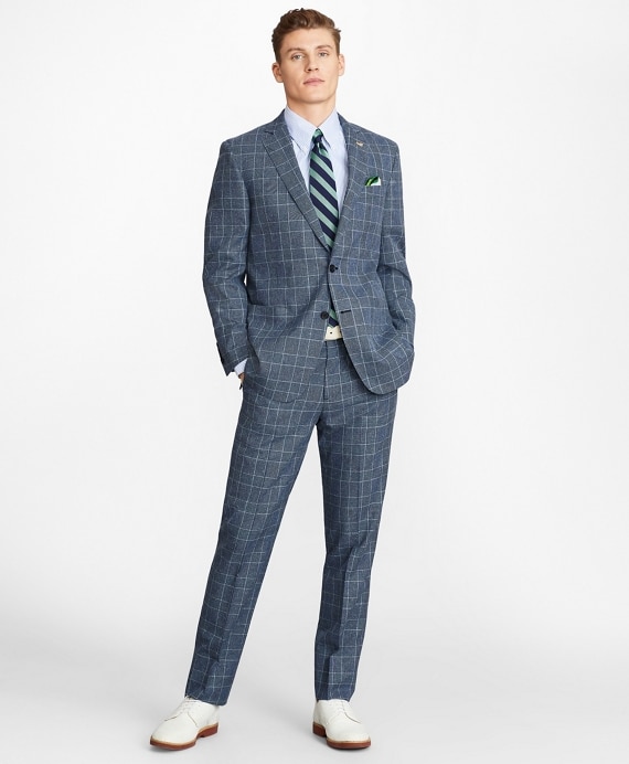 Regent Fit Combo Check 1818 Suit - Brooks Brothers Outlet
