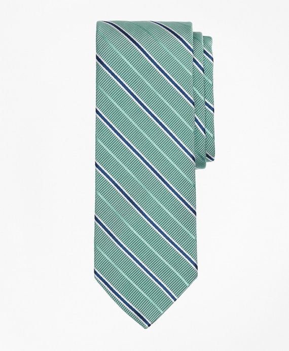 Ribbed Stripe Tie - Brooks Brothers Outlet