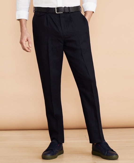 Linen Trousers - Brooks Brothers Outlet