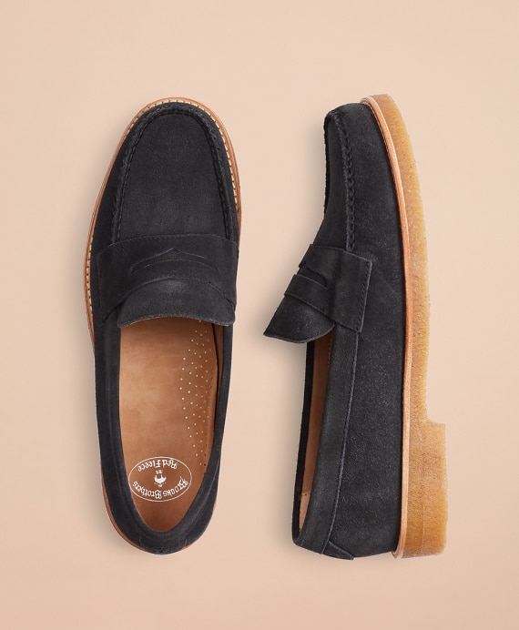 Suede Loafers - Brooks Brothers Factory Outlet