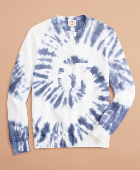 Graphic Tie-Dyed Cotton Sweater - Brooks Brothers Factory Outlet