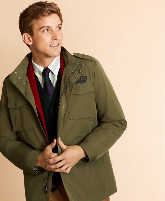 Four-Pocket Field Jacket with Removable Vest - Brooks Brothers Outlet