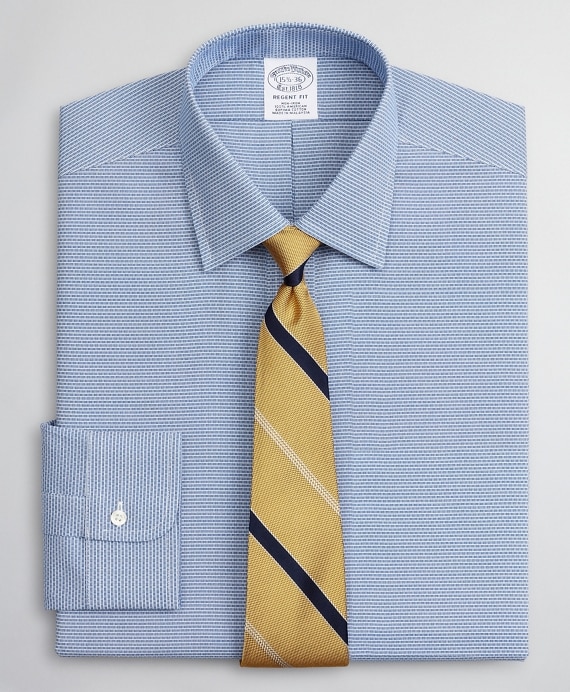 Regent Fitted Dress Shirt, Non-Iron Dobby Ainsley - Brooks Brothers Outlet