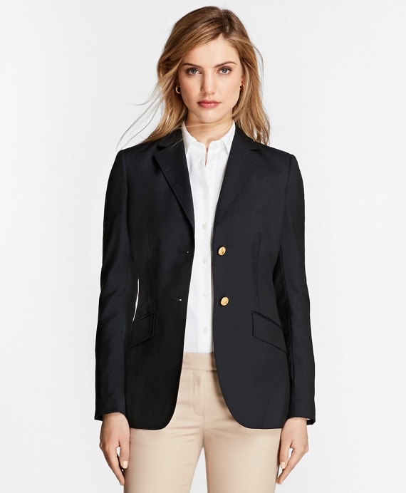 Petite Two-Button Wool Blazer - Brooks Brothers Outlet