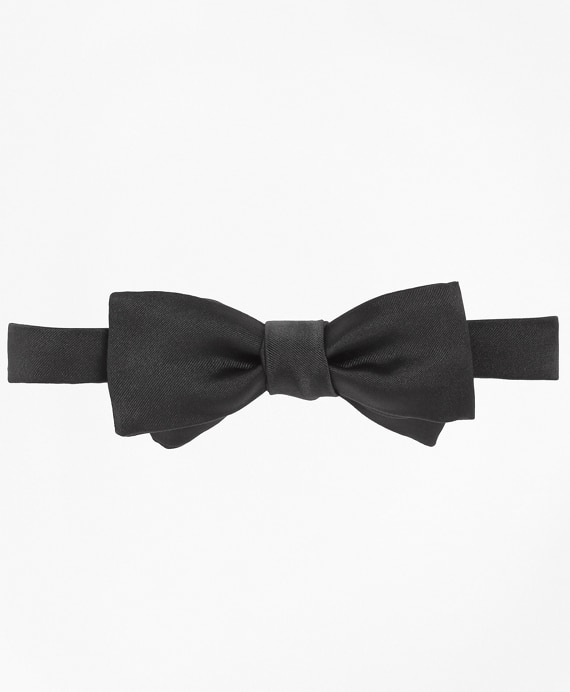 Satin Square End Bow Tie - Brooks Brothers Factory Outlet