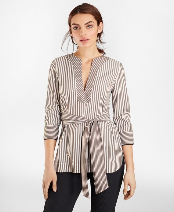 Non-Iron Striped Supima&reg; Cotton Shirt - Brooks Brothers Outlet