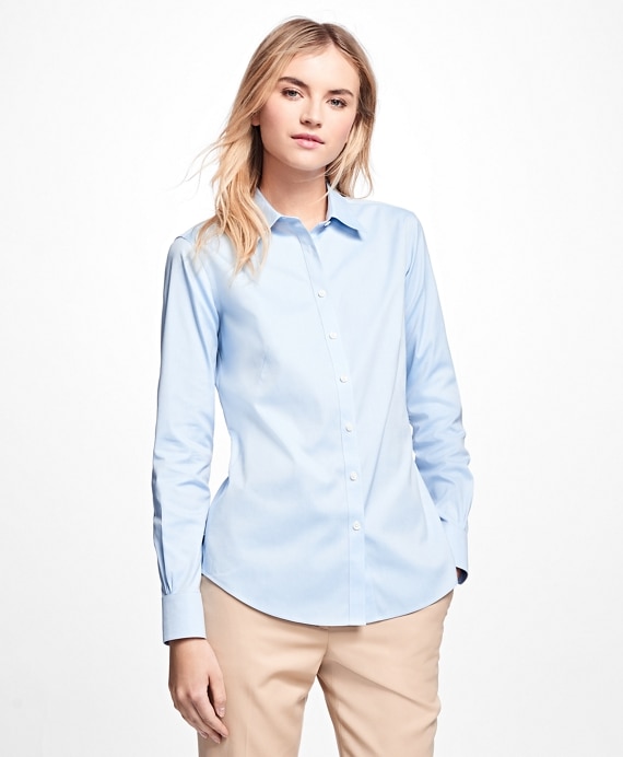 Petite Non-Iron Fitted Dress Shirt - Brooks Brothers Outlet
