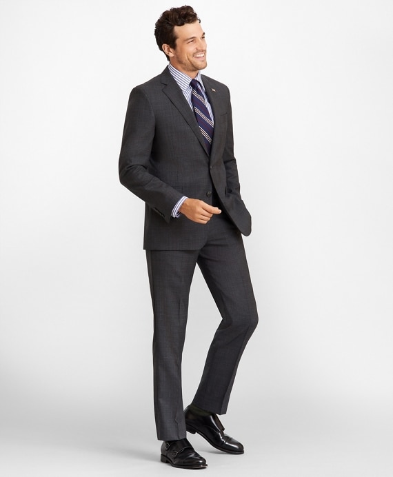 Regent Fit Plaid 1818 Suit - Brooks Brothers Outlet
