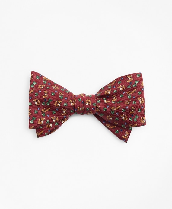 Fox Print Bow Tie - Brooks Brothers Outlet