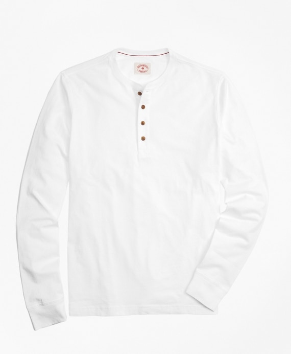 Garment-Dyed Henley - Brooks Brothers Factory Outlet