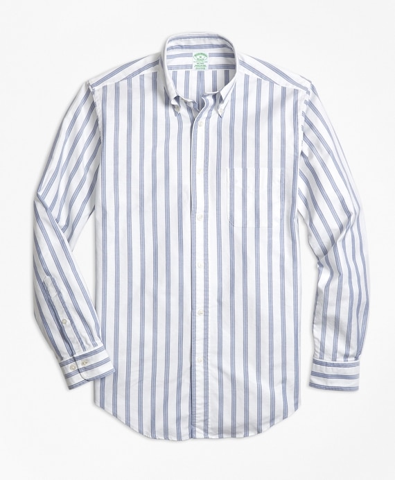 Milano Fit Oxford BB#1 Stripe Sport Shirt - Brooks Brothers Outlet