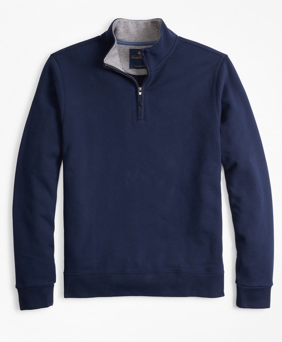 French Terry Half-Zip - Brooks Brothers Outlet