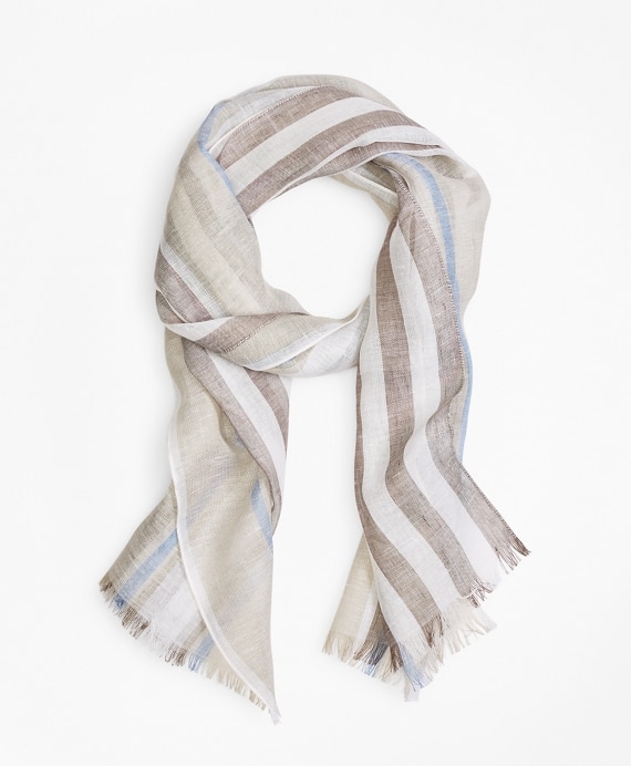 Tonal Stripe Scarf - Brooks Brothers Outlet