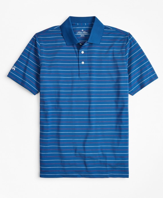 Performance Series Min-Stripe Polo Shirt - Brooks Brothers Outlet