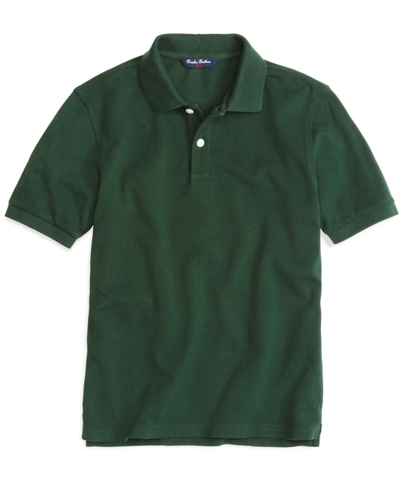 Boys Short-Sleeve Pique Polo Shirt - Brooks Brothers Factory Outlet