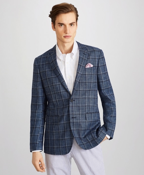 Milano Fit Plaid Sport Coat - Brooks Brothers Outlet