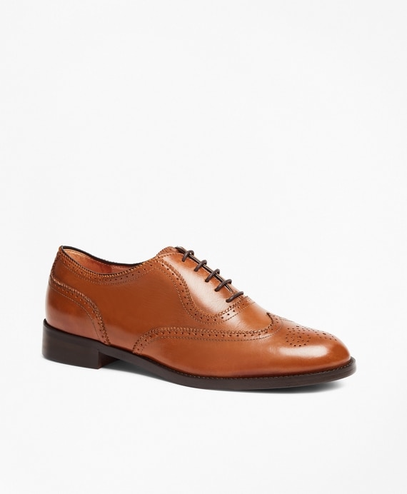 Leather Wingtip Brogues - Brooks Brothers Outlet