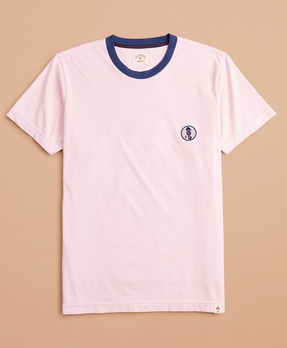 Cotton Seahorse Patch T-Shirt - Brooks Brothers Outlet