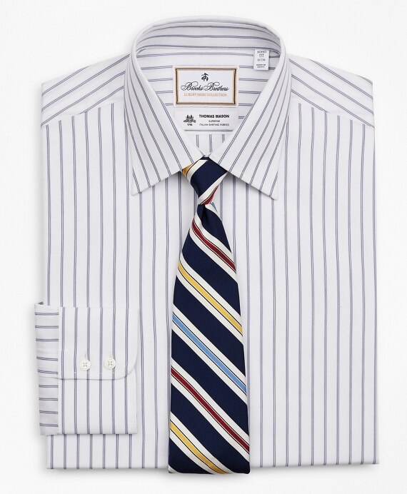 Luxury Collection Soho Extra-Slim-Fit Dress Shirt, Franklin Spread Collar Micro-Outline Stripe - Brooks Brothers Outlet