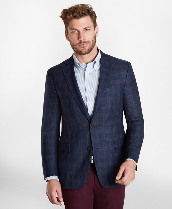 Regent Fit Multi-Plaid Sport Coat - Brooks Brothers Outlet