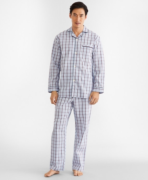 Double-Plaid Pajamas - Brooks Brothers Outlet