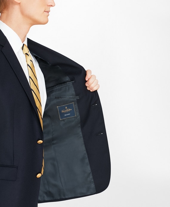 Milano Fit Doeskin Stretch Wool Blazer - Brooks Brothers Outlet
