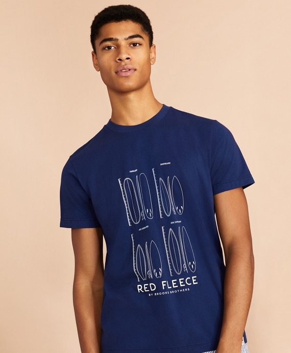 Surfboard Graphic T-Shirt - Brooks Brothers Factory Outlet