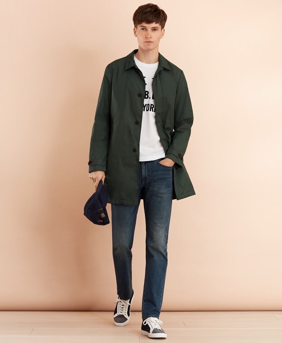 Water-Repellent Packable Trench Coat - Brooks Brothers Outlet
